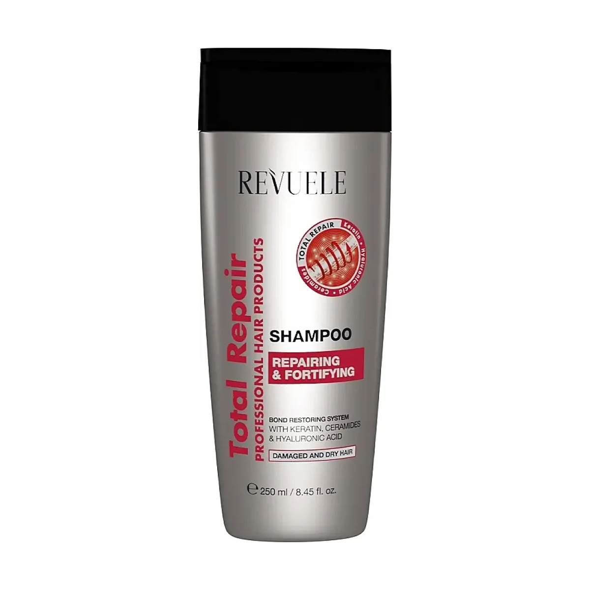 Шампунь Revuele Total Repair Shampoo Відновлення та зміцнення, для сухого та пошкодженого волосся, 250 мл