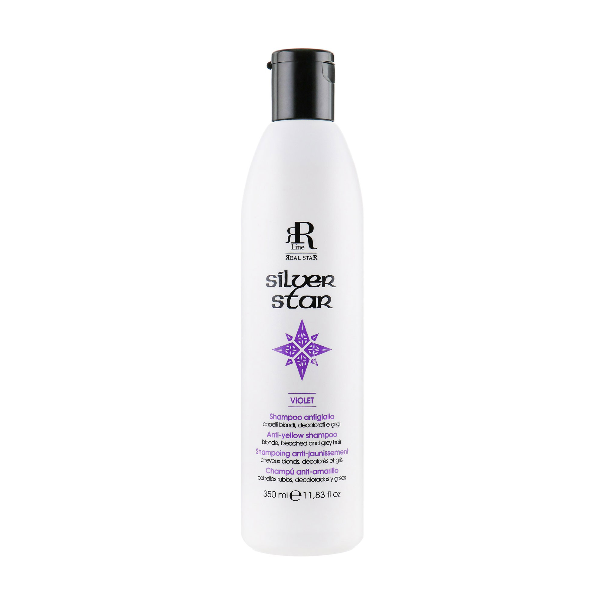 Шампунь RR Line Silver Star Violet Anti-Yellow Shampoo проти жовтизни волосся, 350 мл