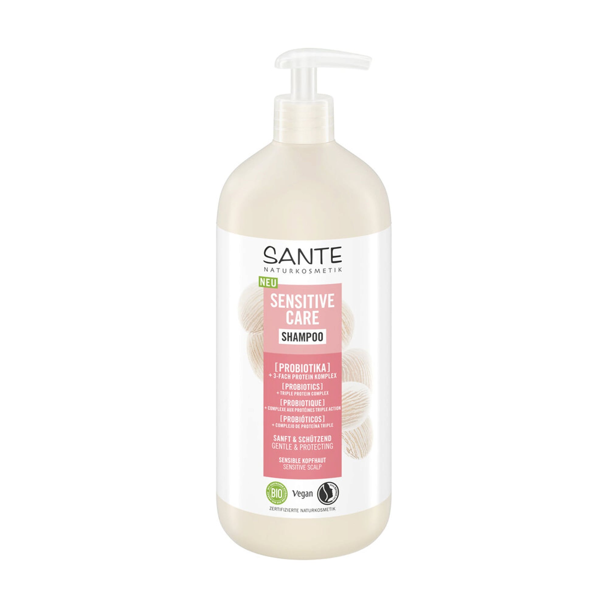 Шампунь Sante Sensitive Care Shampoo для захисту чутливої шкіри голови, з пробіотиками, 950 мл