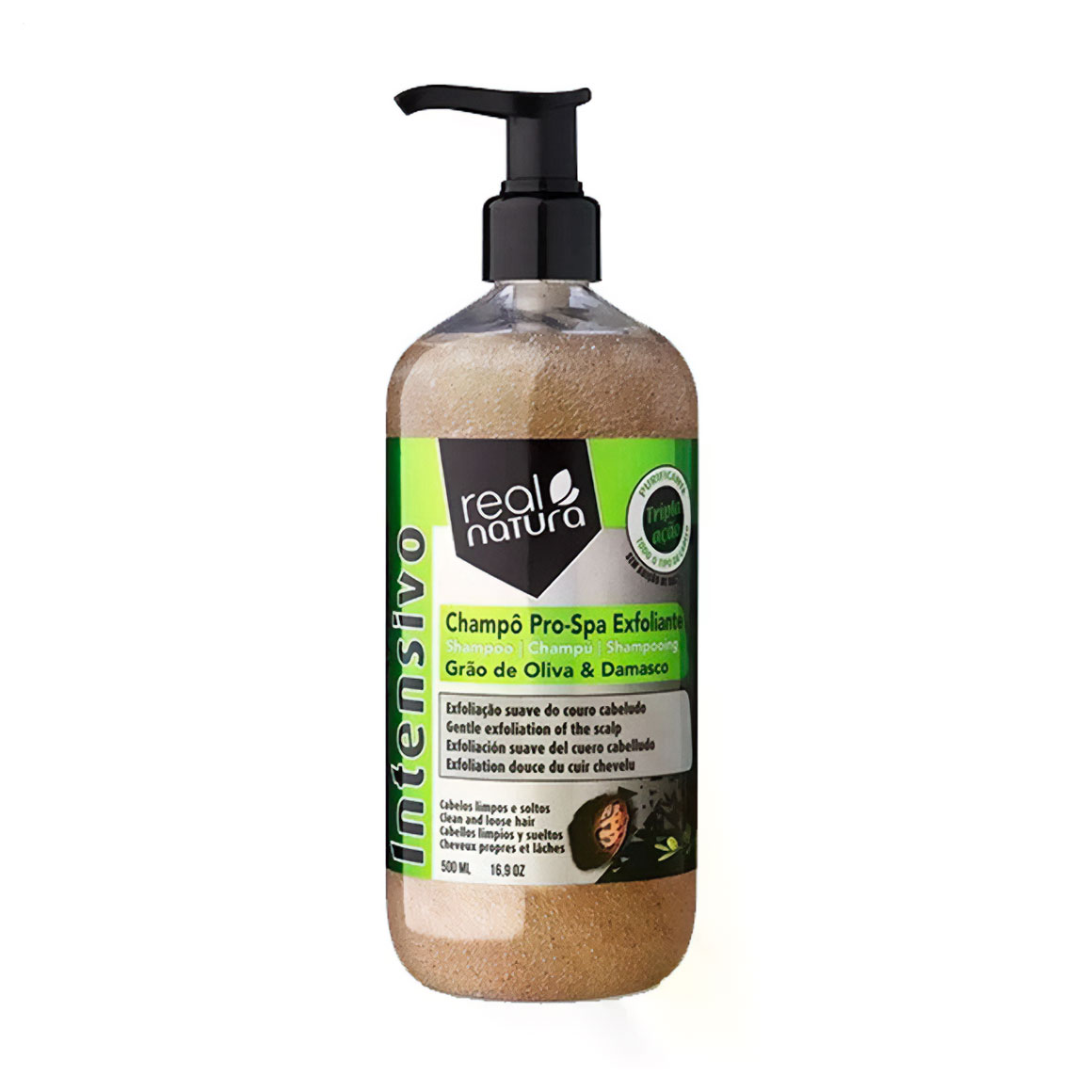 Шампунь-скраб для глибокого очищення шкіри голови Real Natura Sem Sal Pro-Spa Exfoliante, 500 мл