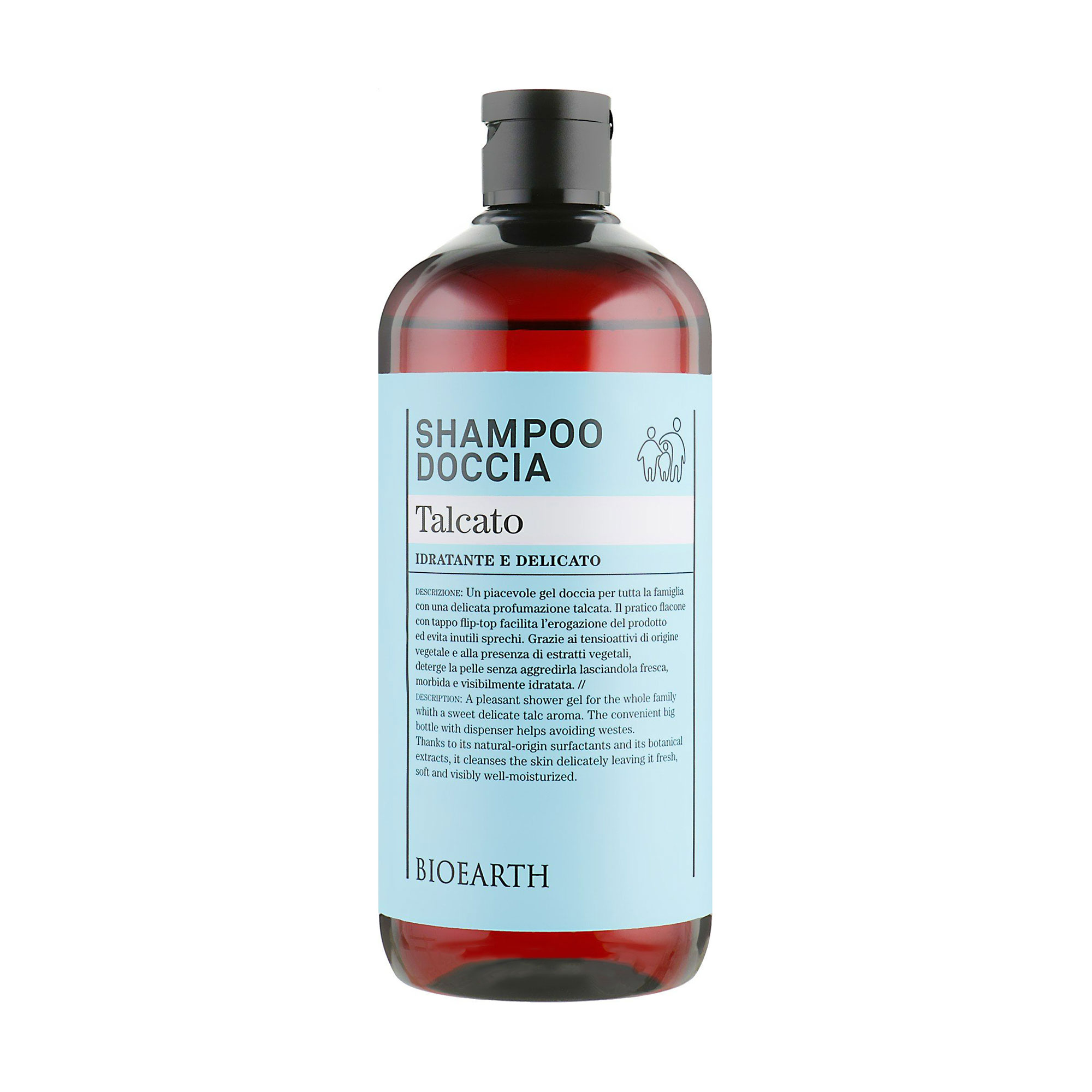 Шампунь та гель для душу Bioearth Talcum Shampoo &amp; Body Wash Тальк, 500 мл