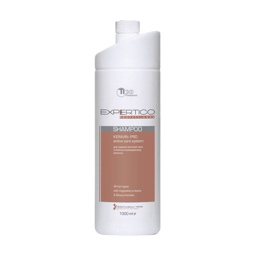 Шампунь TICO Professional Expertico Keravin-Pro Shampoo для пошкодженного волосся, 1 л
