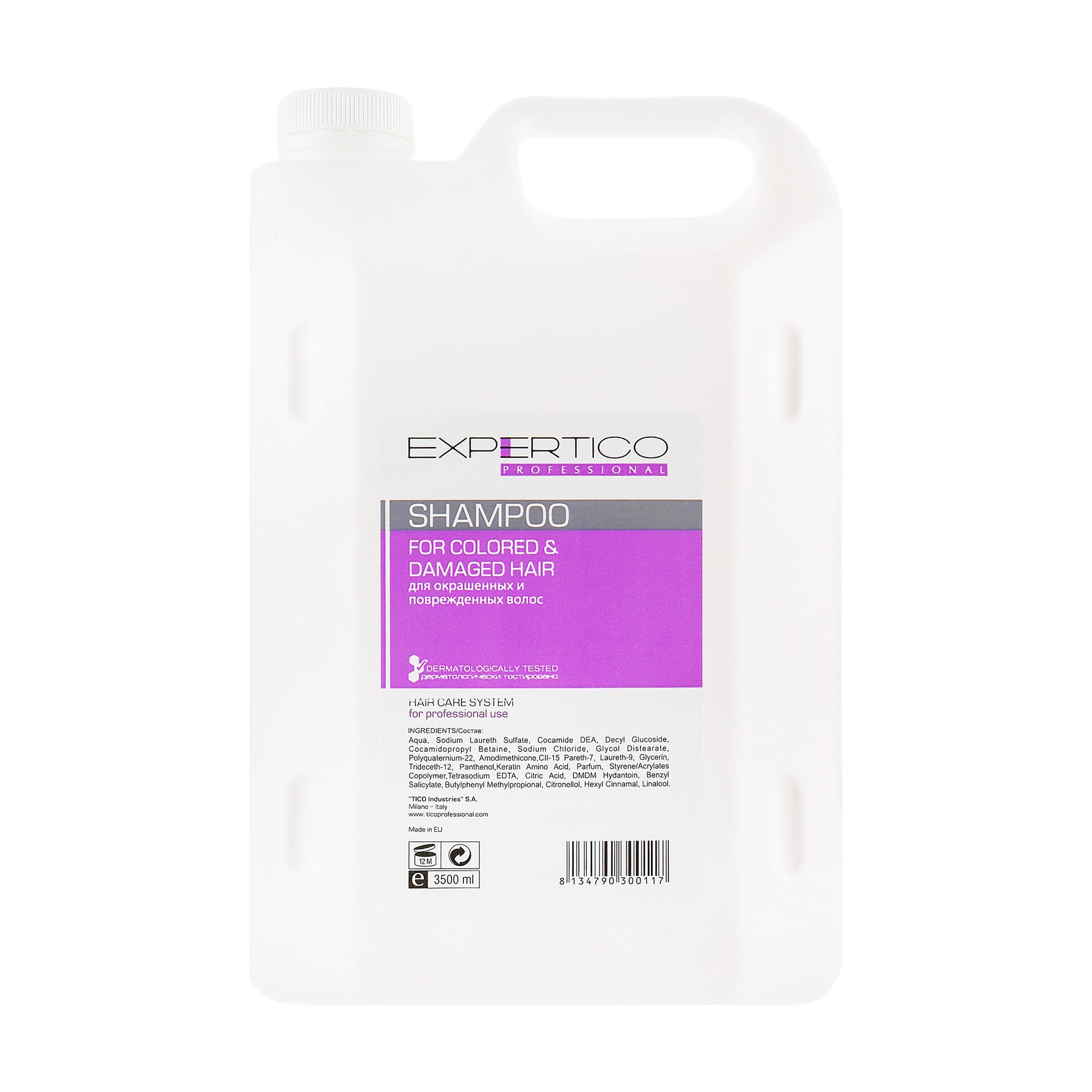 Шампунь Tico Professional Expertico Shampoo для фарбованого та пошкодженого волосся, 3.5 л