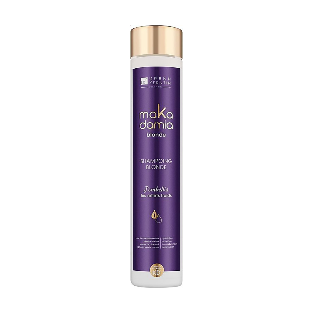 Шампунь Urban Keratin Makadamia Shampoo для світлого натурального та фарбованого волосся, 250 мл