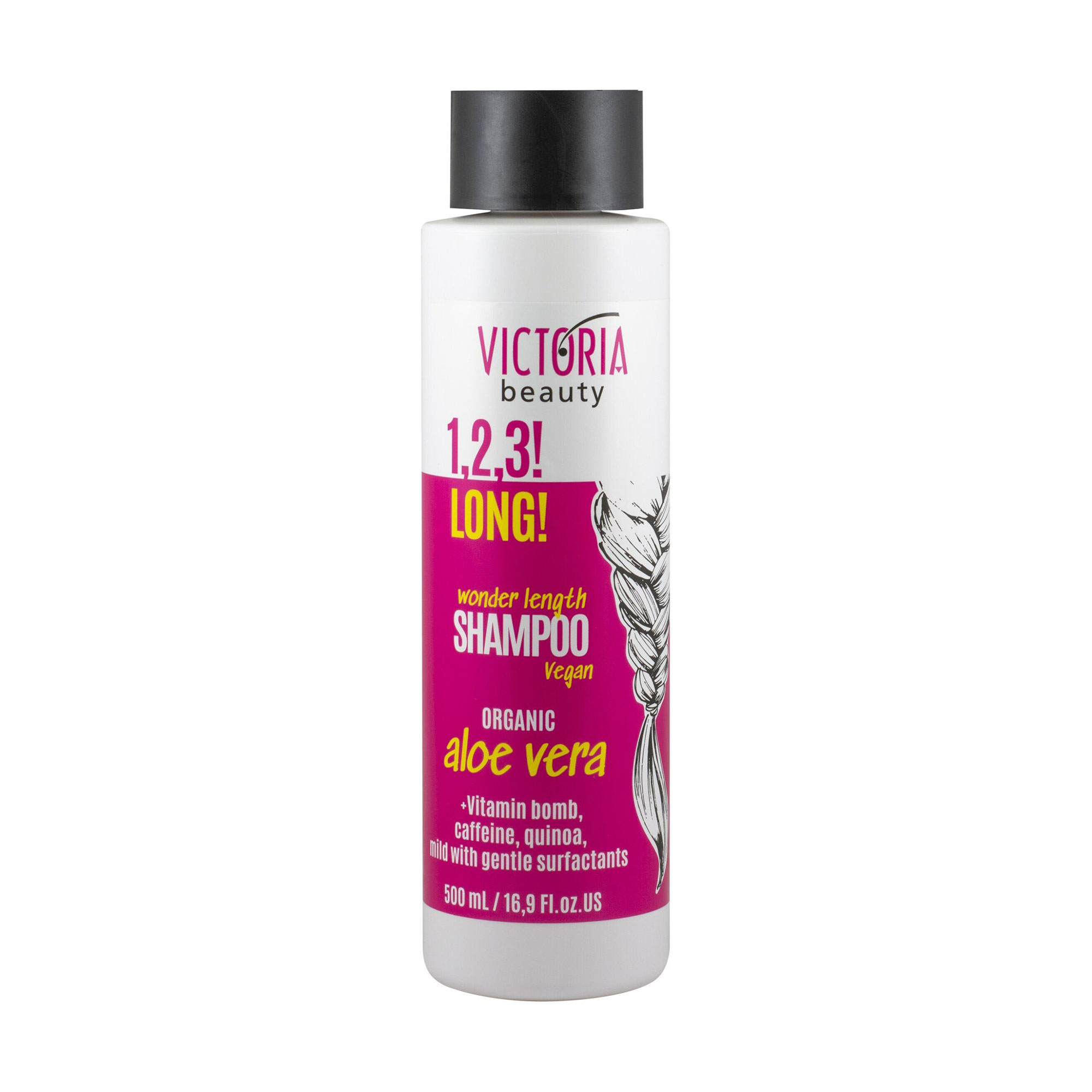 Шампунь Victoria Beauty 1, 2, 3! Long! Shampoo для росту волосся, 500 мл
