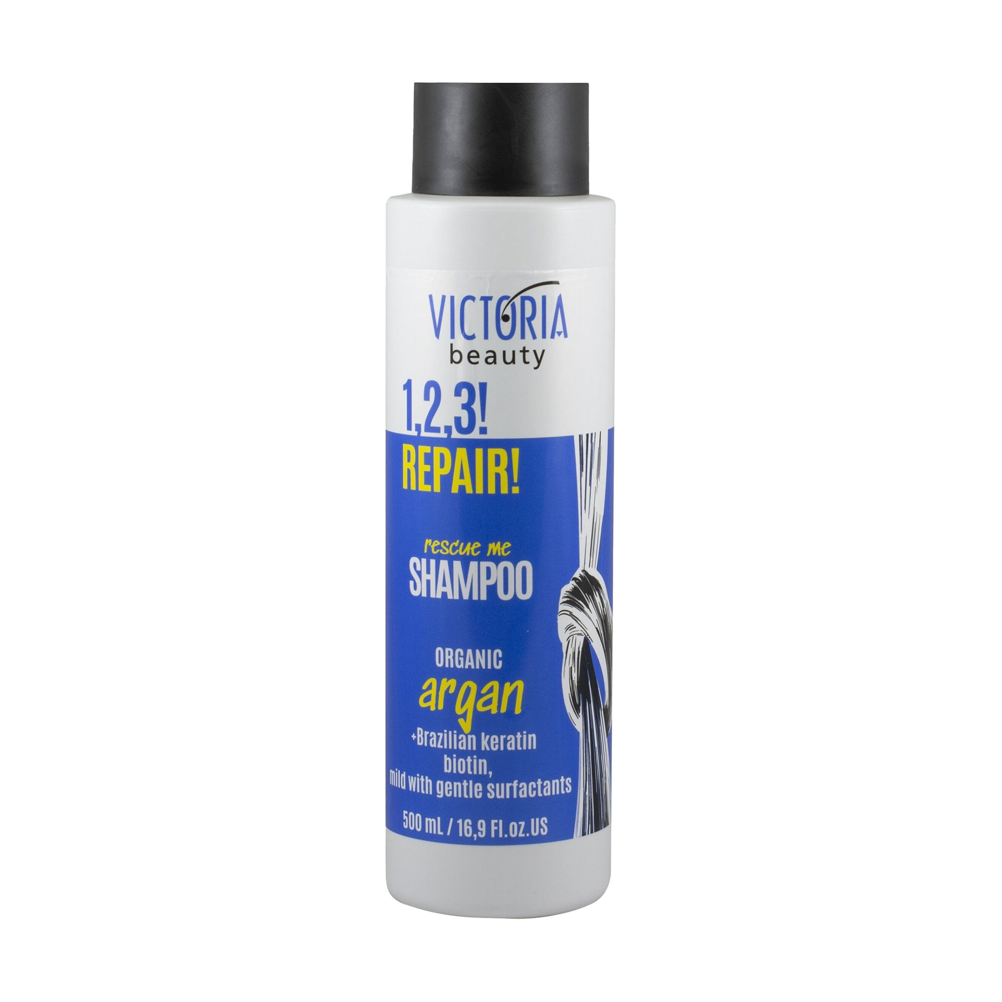 Шампунь Victoria Beauty 1, 2, 3! Repair! Shampoo для пошкодженого волосся, 500 мл