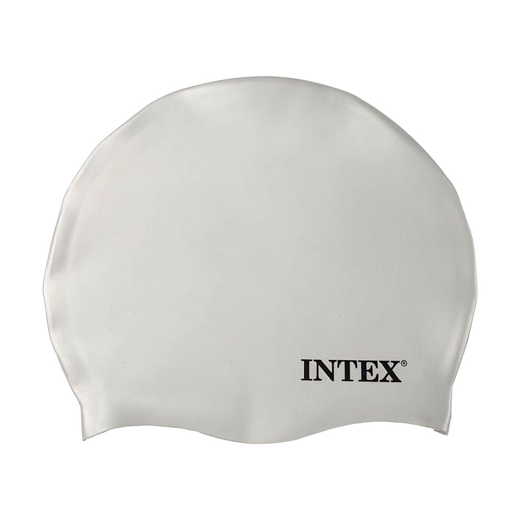 Шапочка для плавання Intex 20 см, від 8 років, біла (55992)