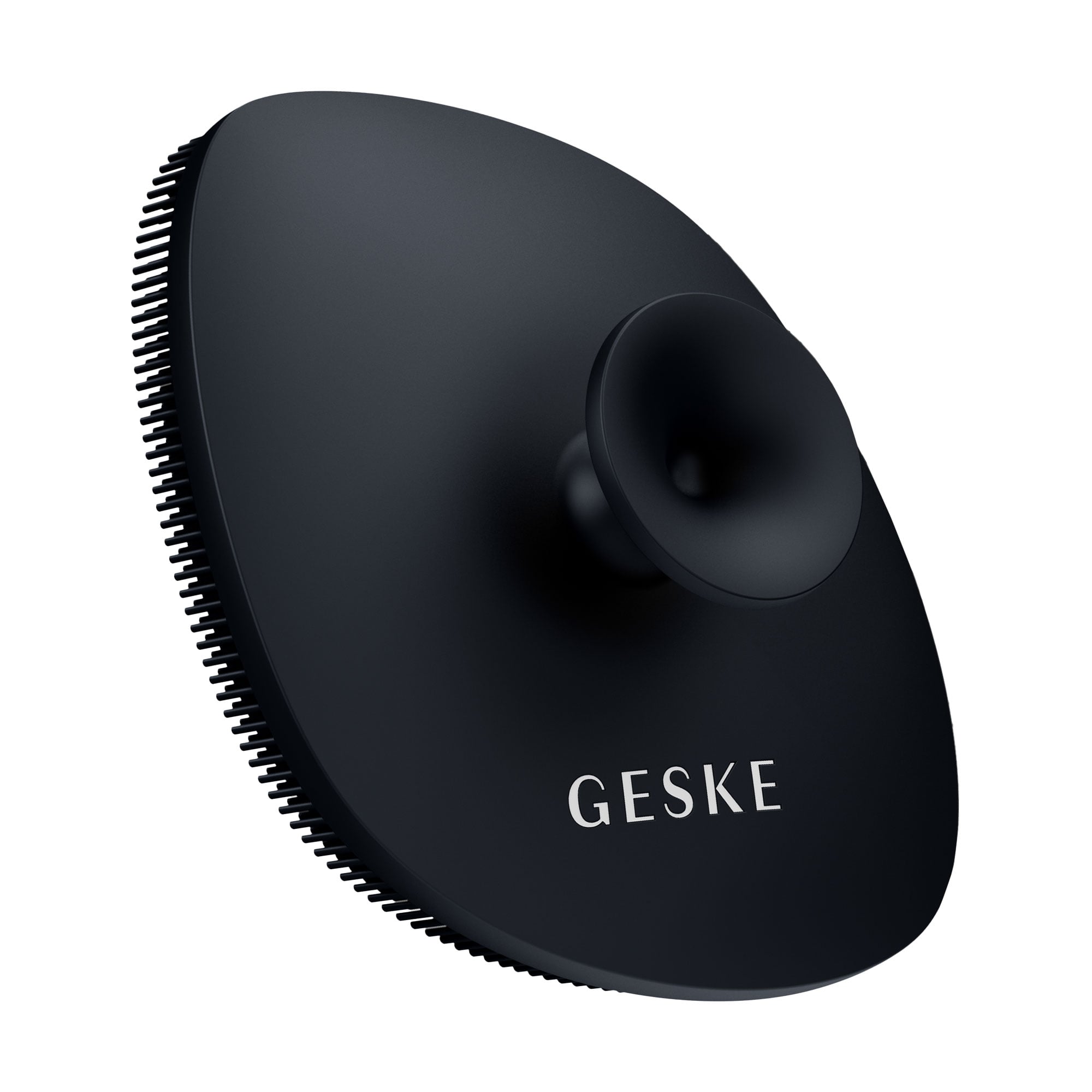 Щітка для обличчя Geske Facial Brush 4 в 1 чорна, з тримачем