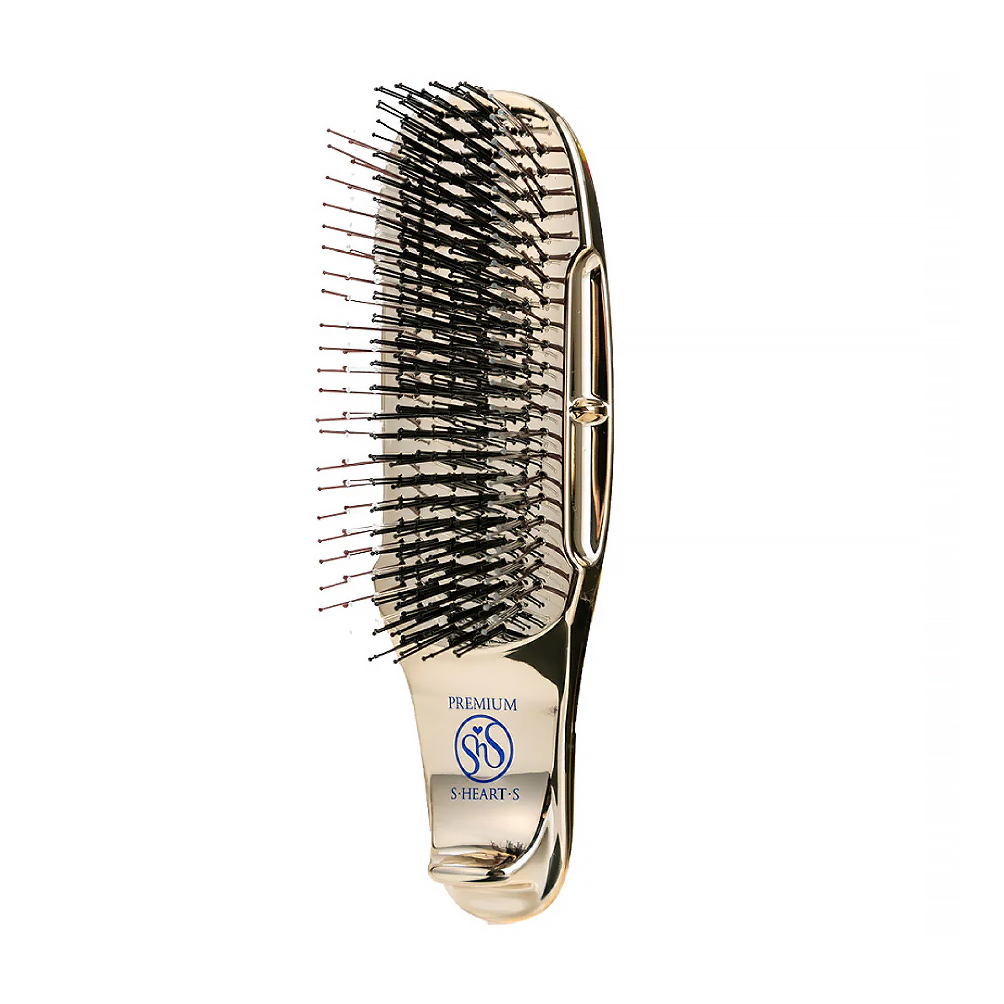 Щітка для шкіри голови S-Heart-S Scalp Brush World Premium коротка, шампань золото, 1 шт (698085)