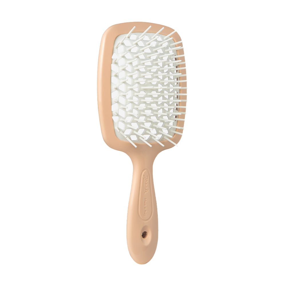 Щітка для волосся Janeke Small Superbrush 1830 The Original Italian Patent Персиковий та білий