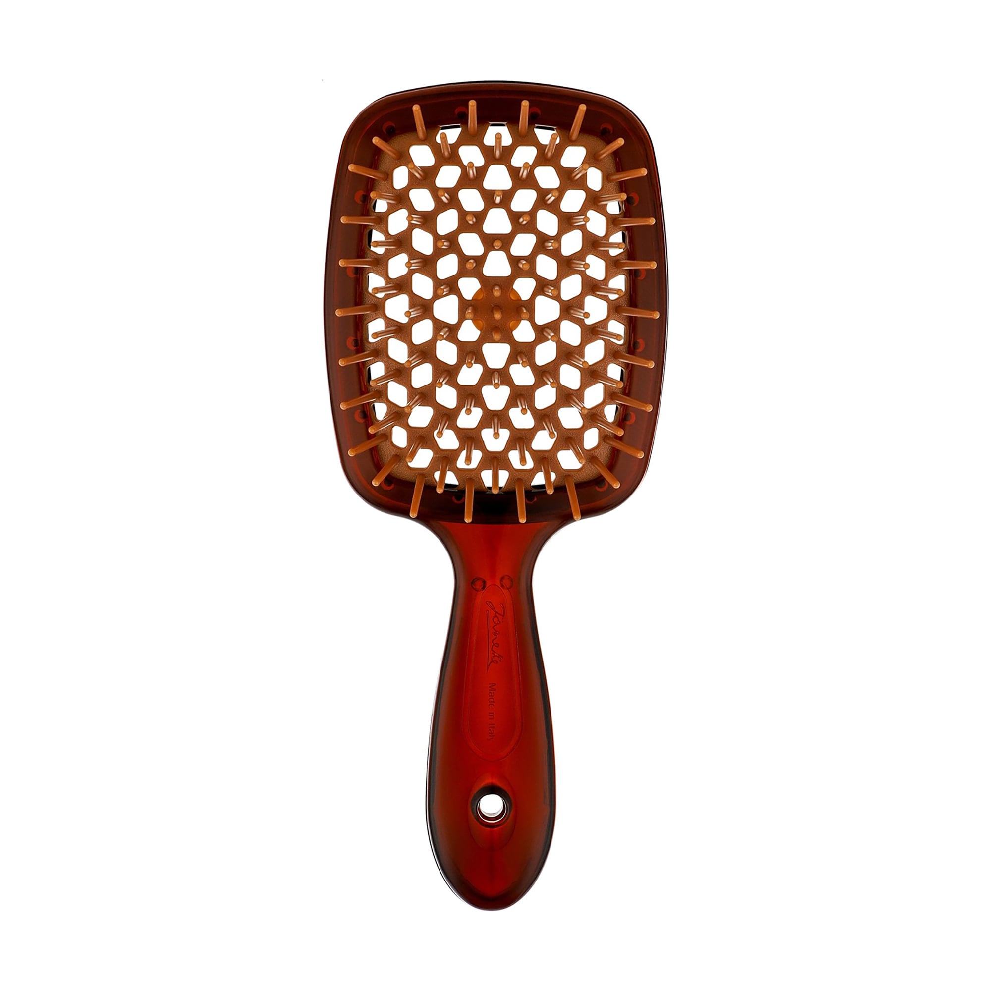 Щітка для волосся Janeke SuperBrush Vented Brush Small Бордова з коричневим