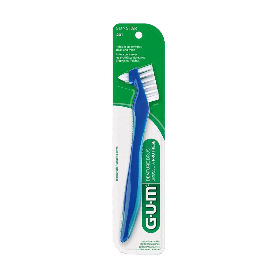 Щітка для зубних протезів GUM Denture Brush блакитна, 1 шт