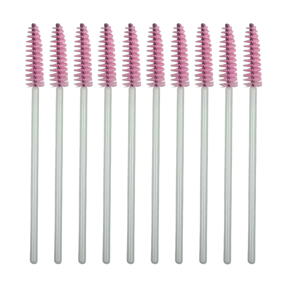 Щіточка для вій Vivienne рожева з білою ручкою, 10 шт (rs1733525)