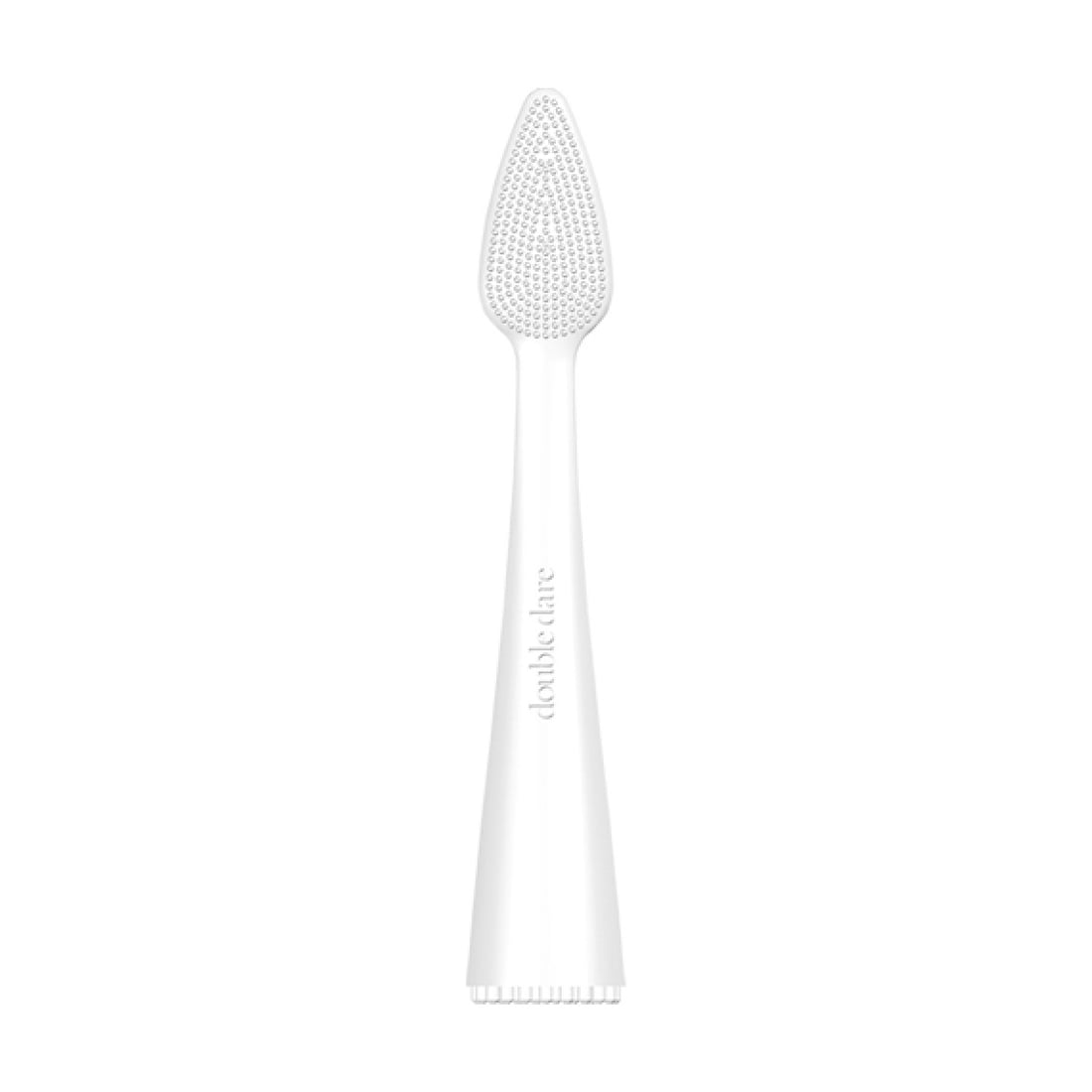 Щіточка масажна силіконова для Т-зони Double Dare Innovative Multi-Functional Buddy Mini, White, Біла, 1 шт