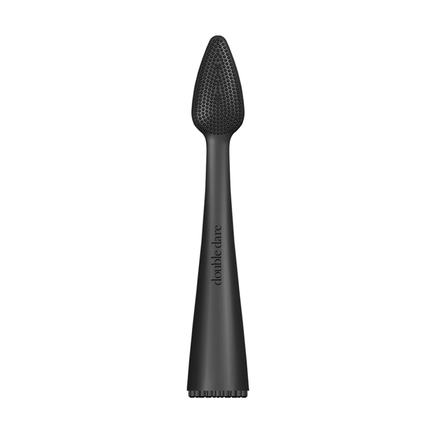 Щіточка масажна силіконова для Т-зони Double Dare Innovative Multi-Functional Buddy Mini, Black, Чорна, 1 шт