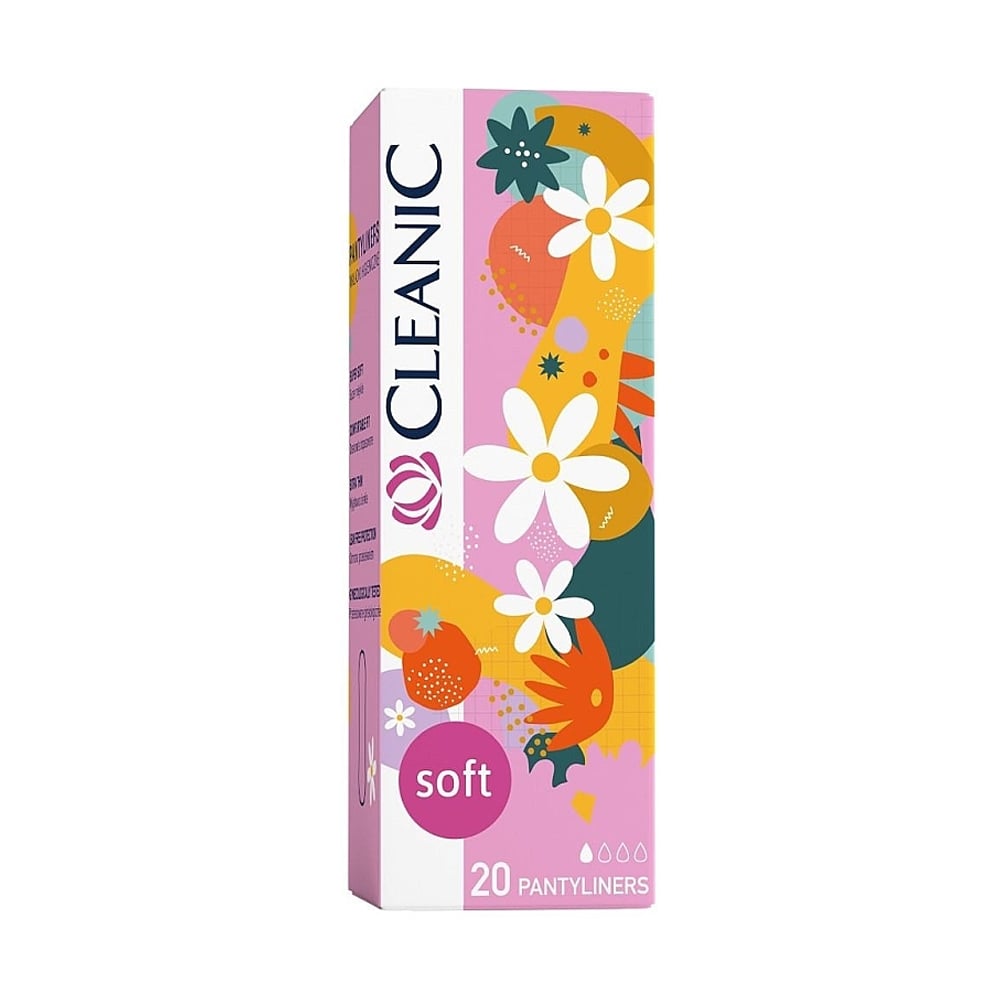 Щоденні гігієнічні прокладки Cleanic Soft, 20 шт