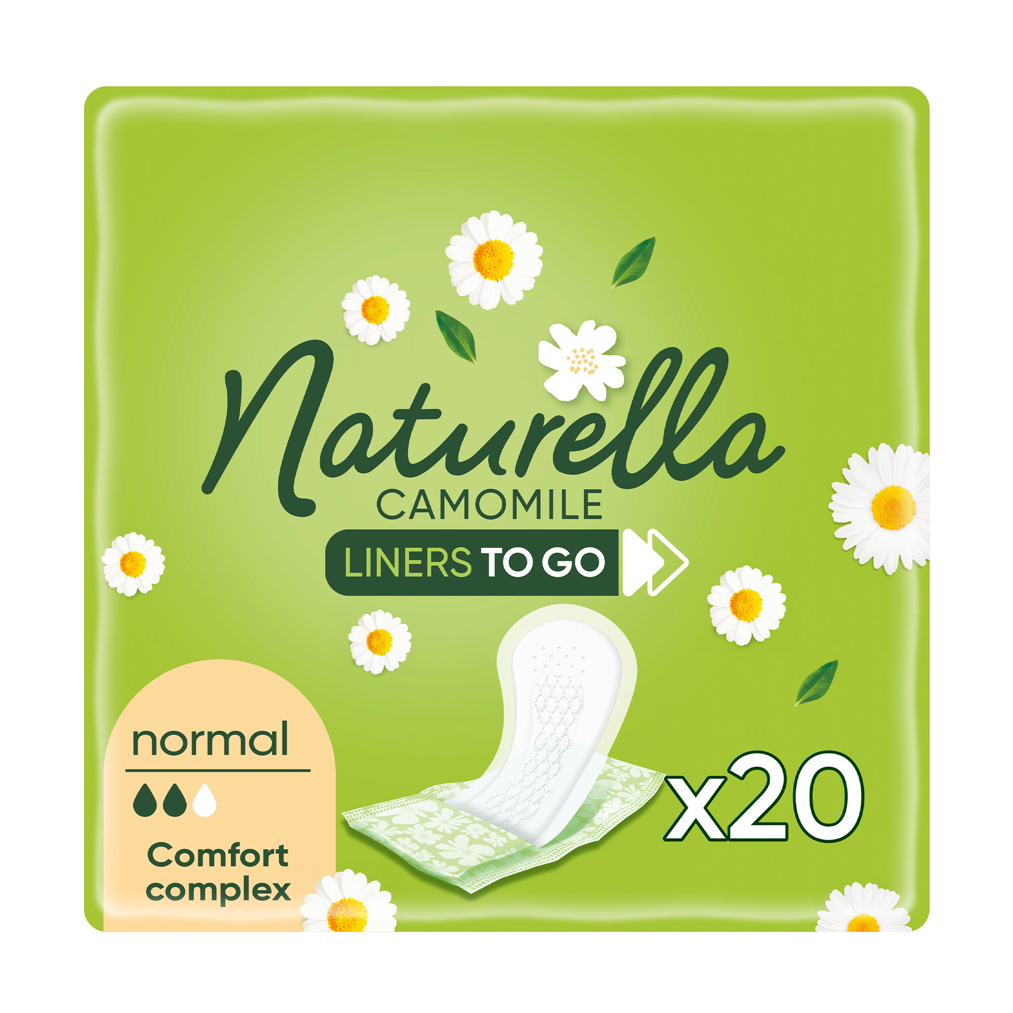 Щоденні гігієнічні прокладки Naturella Camomile To Go Normal, 20 шт