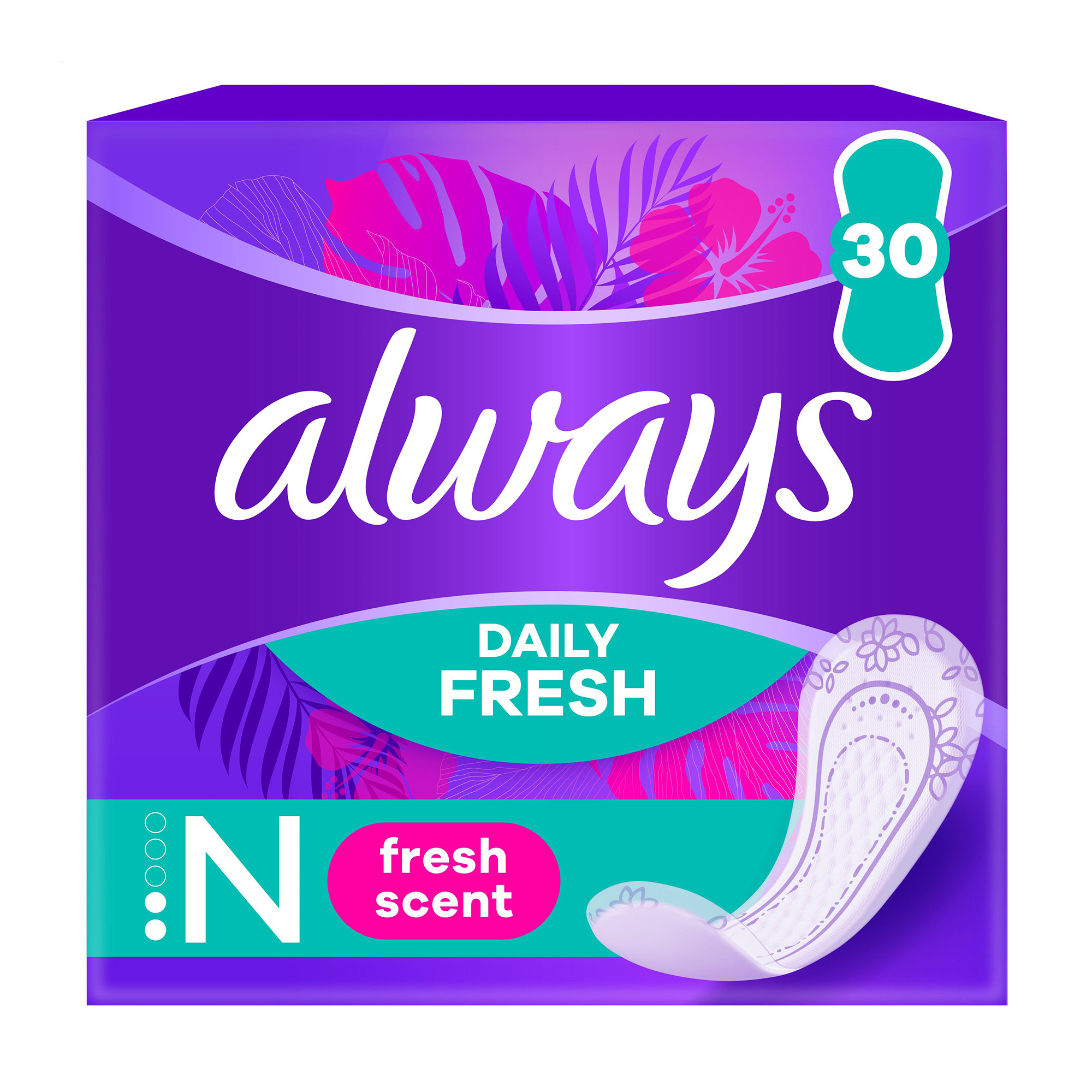 Щоденні прокладки Always Daily Fresh Normal Свіжий аромат, розмір 2, 30 шт