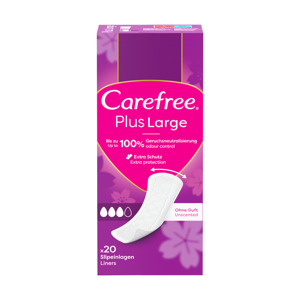 Щоденні прокладки Carefree Plus Large, 20 шт