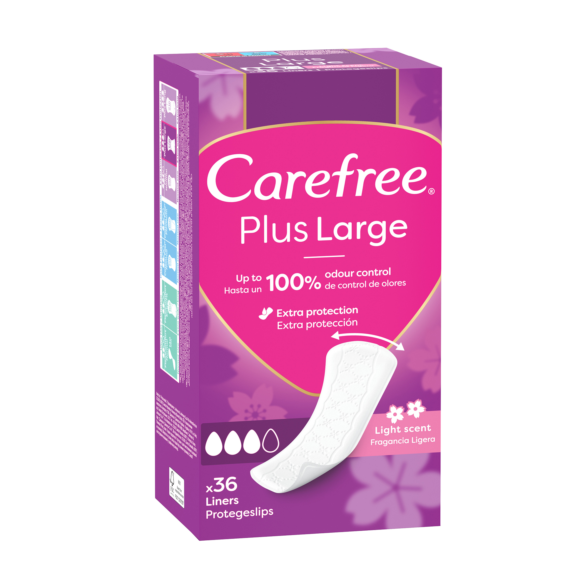 Щоденні прокладки Carefree Plus Large, 36 шт
