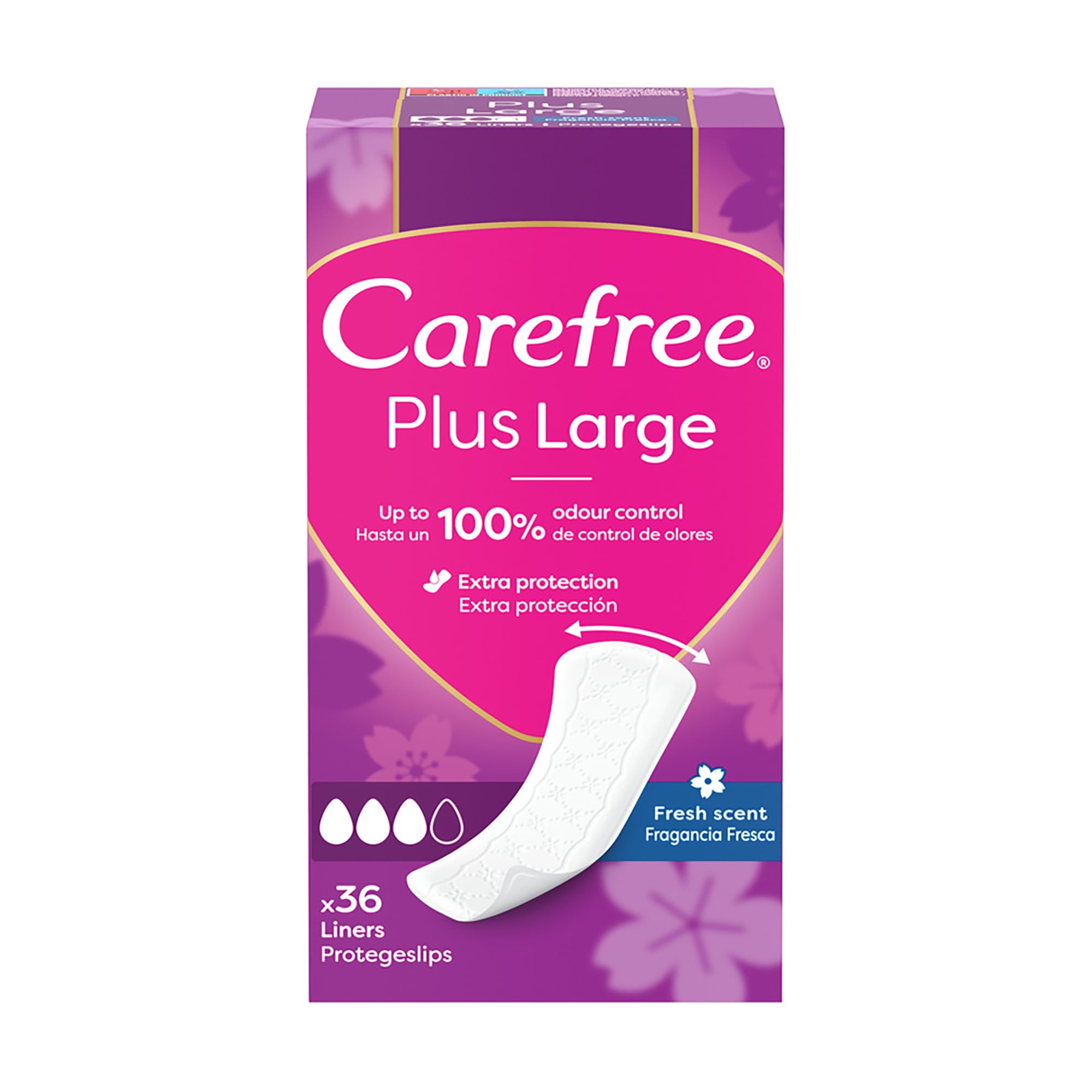 Щоденні прокладки Carefree Plus Large Fresh, 36 шт