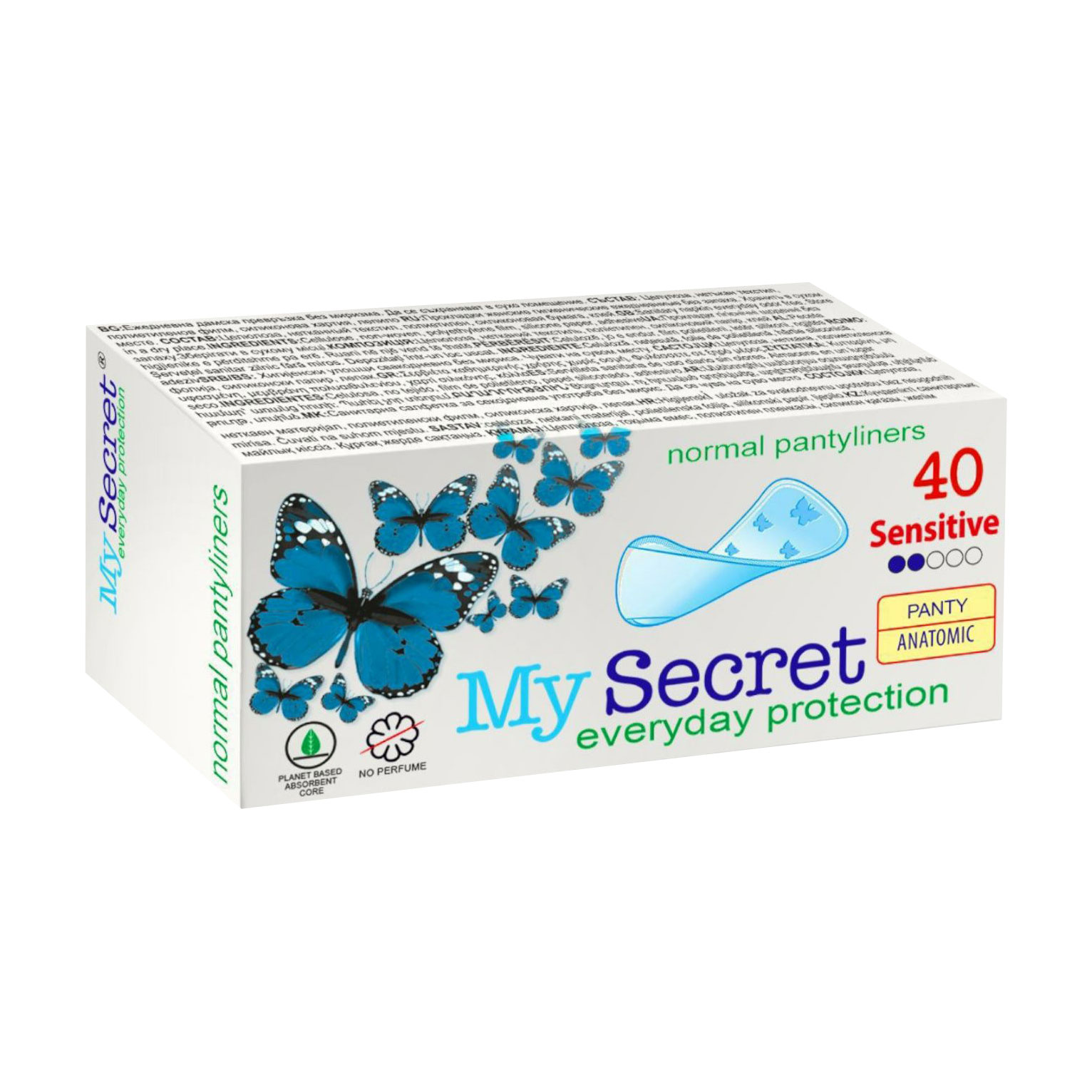 Щоденні прокладки My Secret Sensative Daily Anatomic, 40 шт