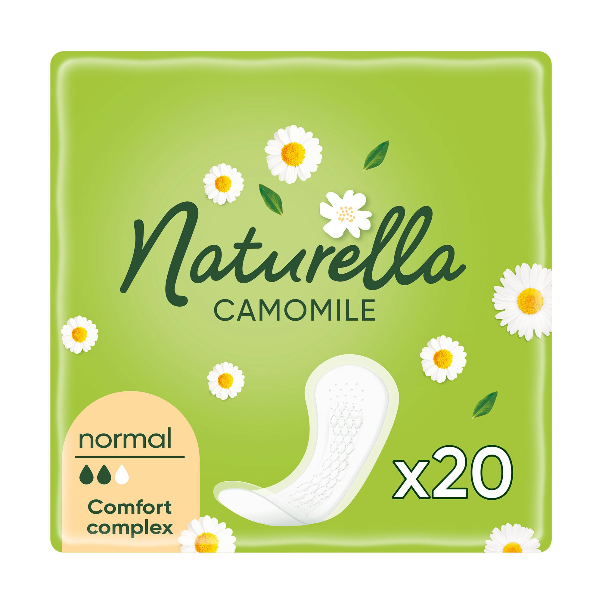 Щоденні прокладки NATURELLA Camomile Normal, 20 шт