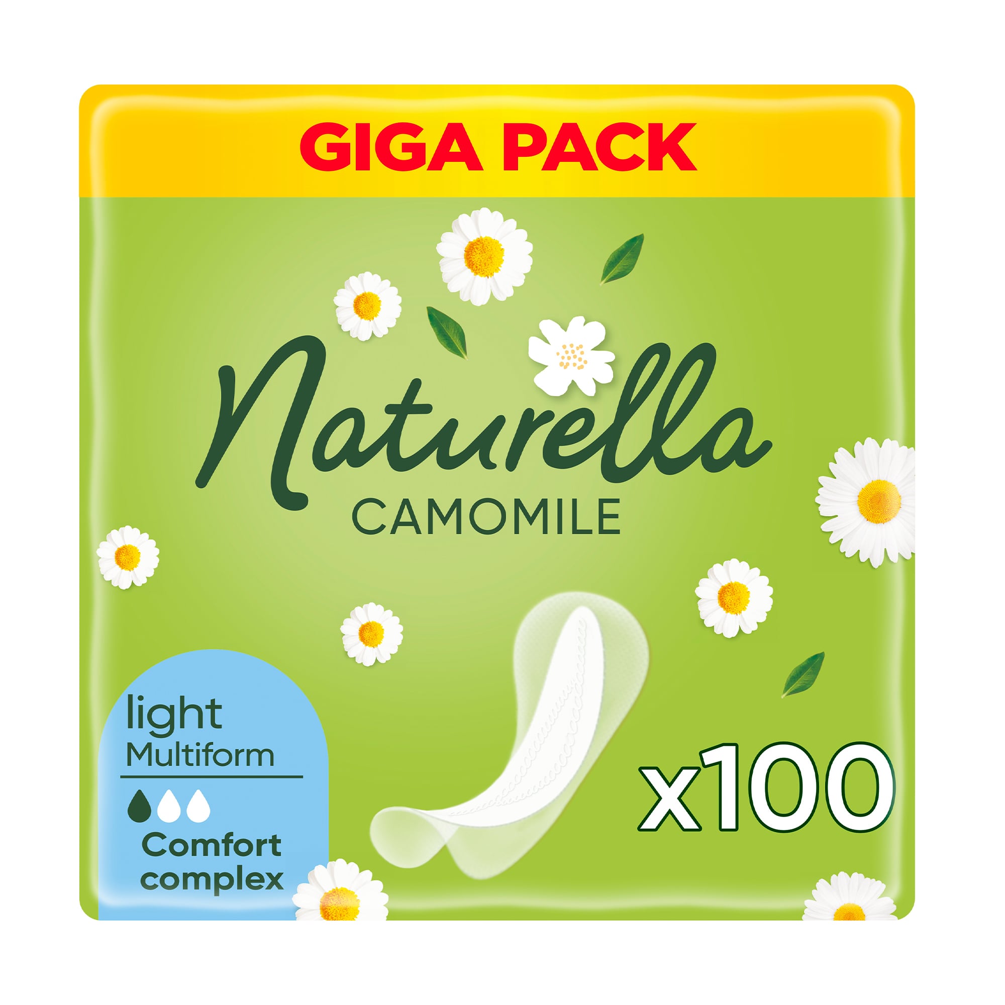Щоденні прокладки NATURELLA Сamomile Light, 100 шт