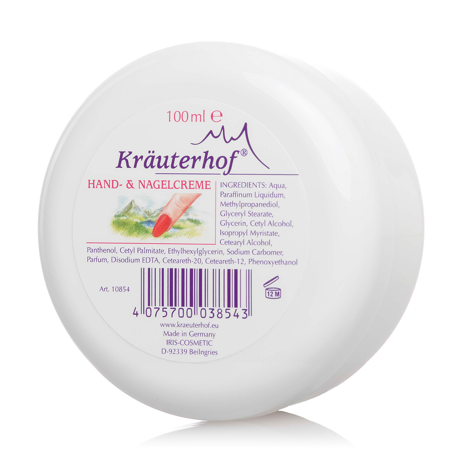 Щоденний крем для рук та нігтів Krauterhof Hand &amp; Nagelcreme з вітамінами, 100 мл