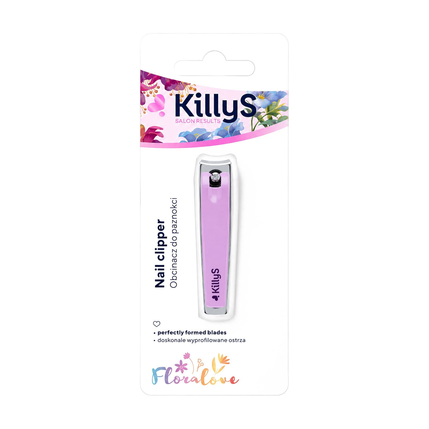 Щипчики для нігтів KillyS Floralove Nail Clipper рожеві (500338)