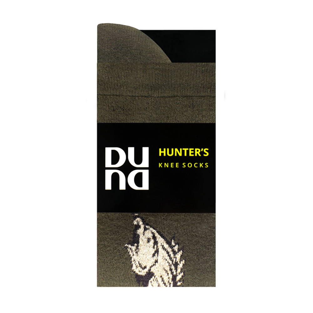 Шкарпетки чоловічі Duna 2115 Hunter's високі, хакі, розмір 27-29