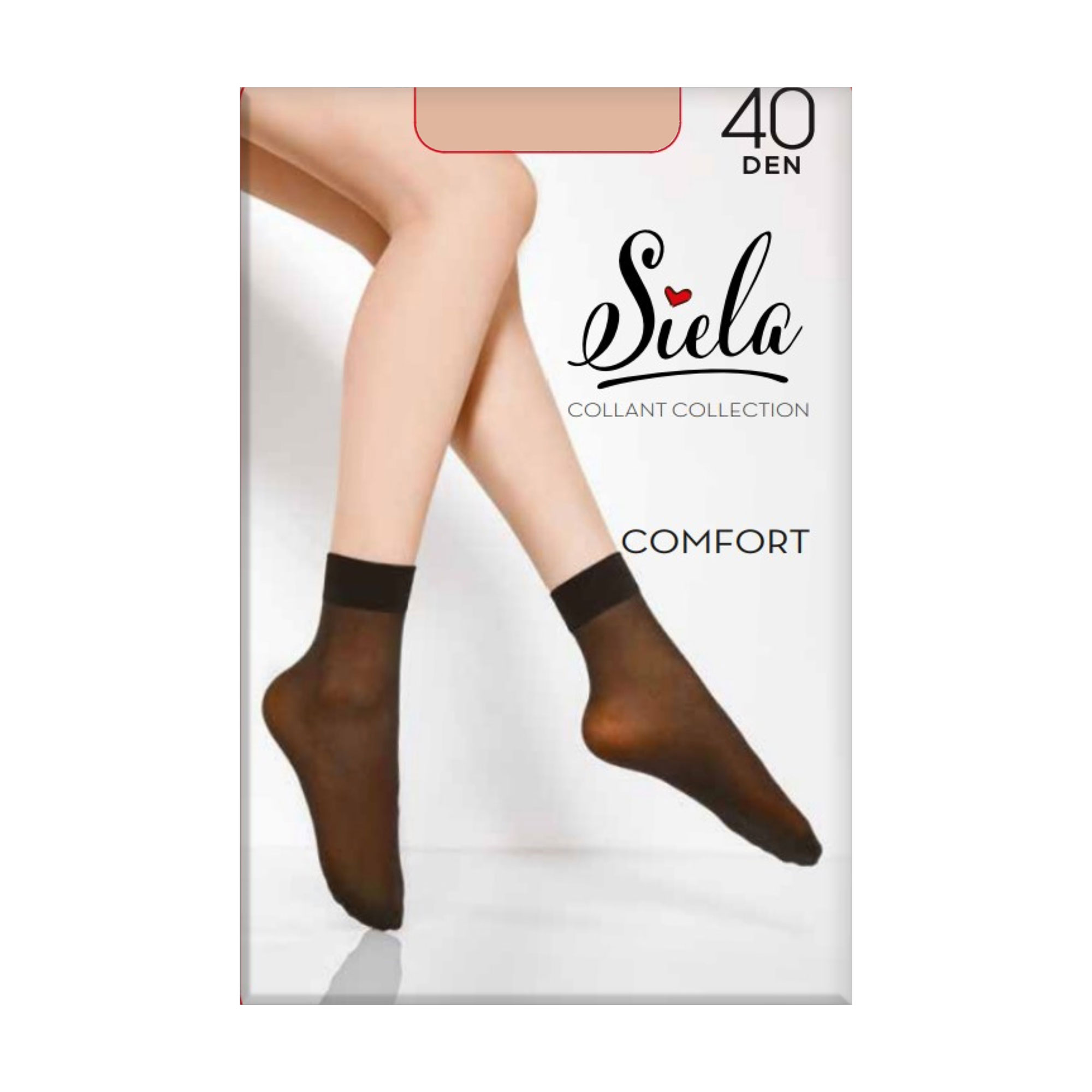 Шкарпетки жіночі Siela Comfort 40 DEN, Daino, безрозмірні, 2 пари