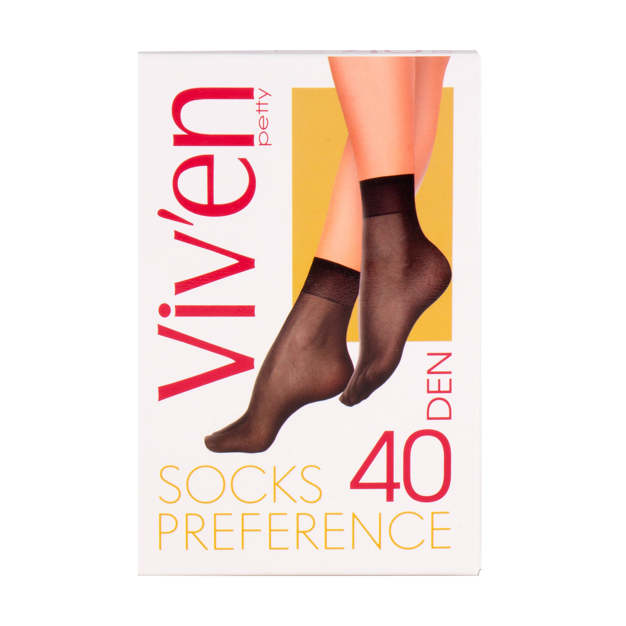 Шкарпетки жіночі Viv'en petty Preference Socks, 40 DEN, чорні, 2 пари