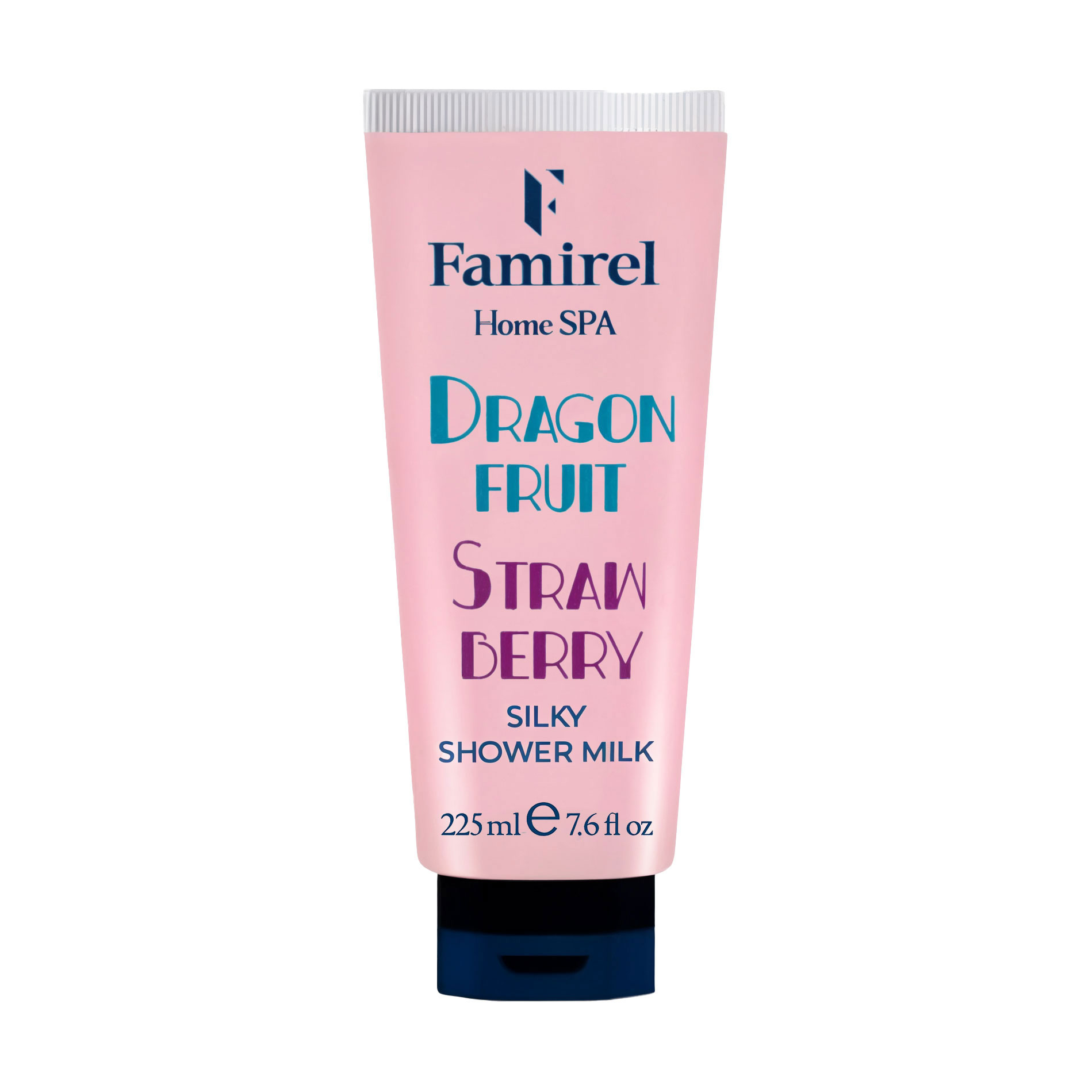 Шовкове молочко для душу Famirel Home SPA Silky Shower Milk, Dragon Fruit &amp; Strawberry, 225 мл
