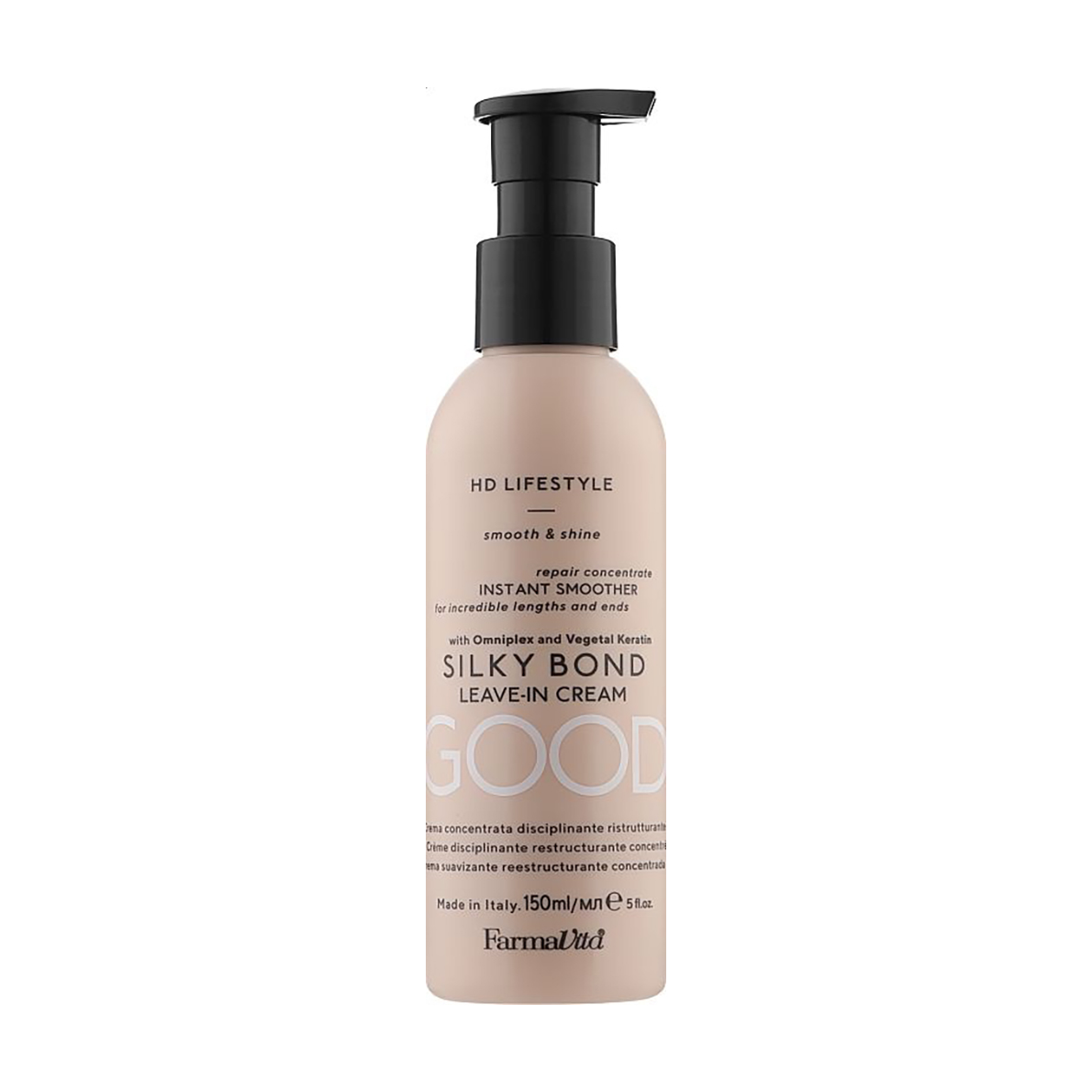 Шовковистий крем FarmaVita HD Life Style Silky Bond Leave-In Cream для реконструкції волосся, 150 мл