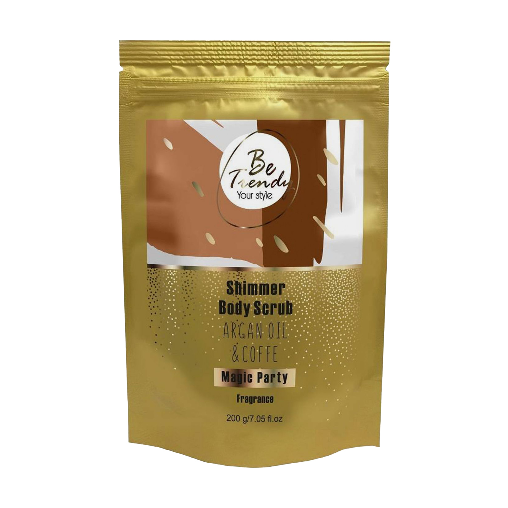 Шимер-скраб для тіла Be Trendy Shimmer Scrub Magic Party, 200 г (сухий)