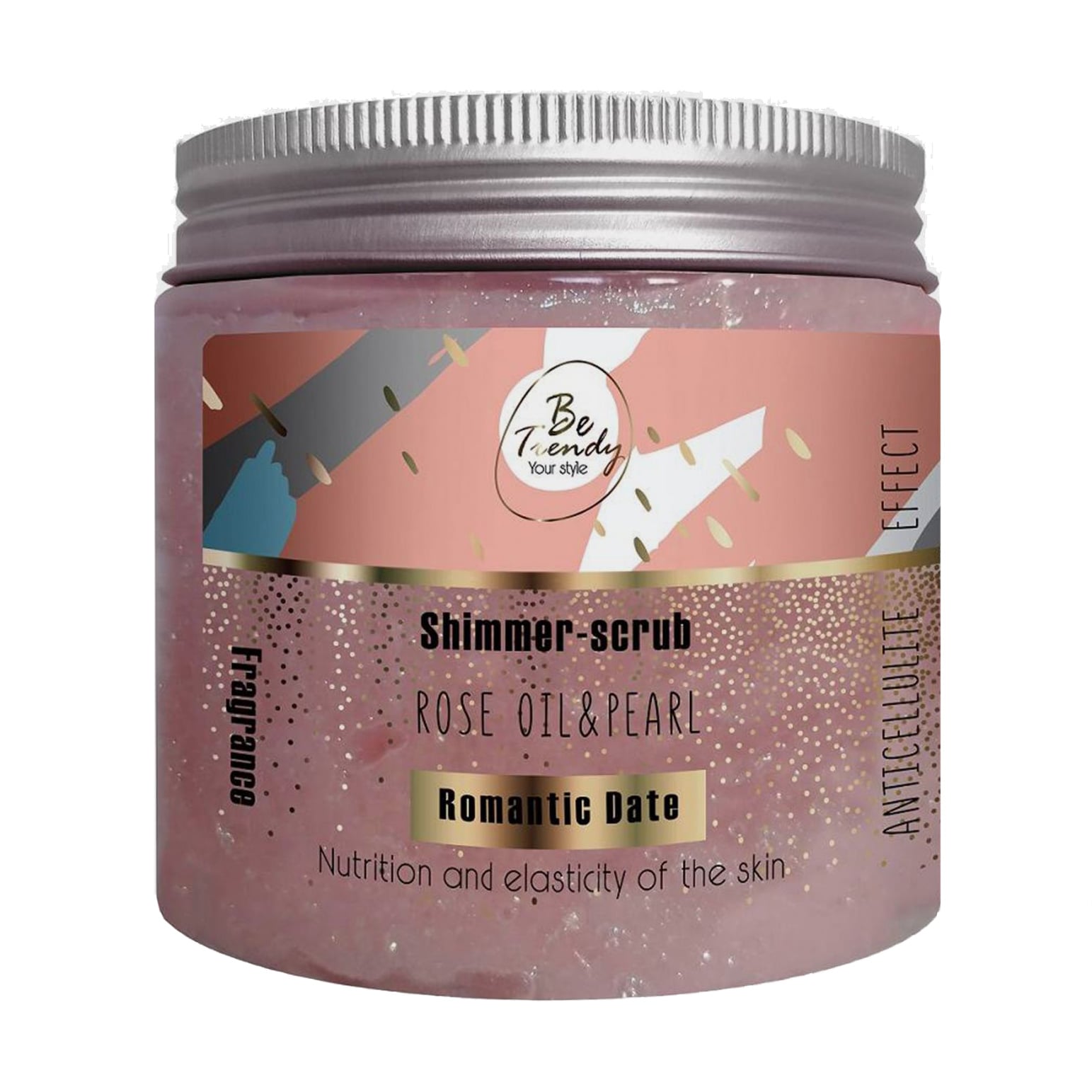 Шимер-скраб для тіла Be Trendy Shimmer Scrub Romantic Date, 300 г