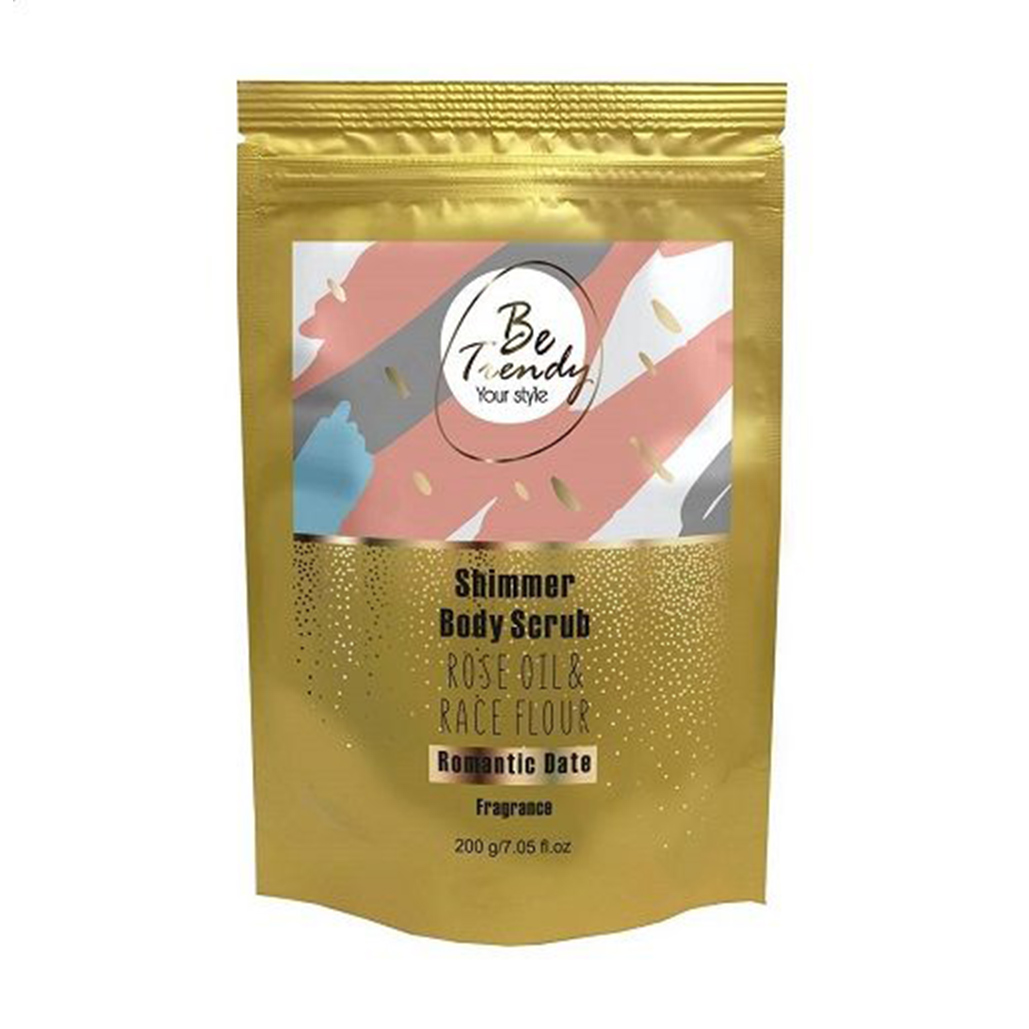 Шимер-скраб для тіла Be Trendy Shimmer Scrub Romantic Date, 200 г (сухий)