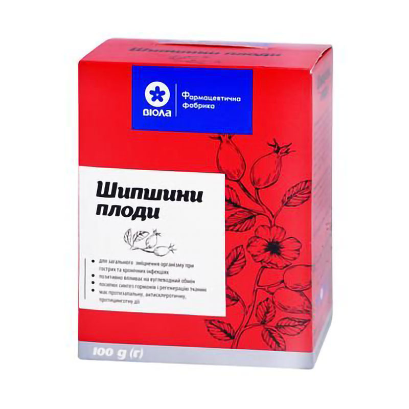 Шипшини плоди Віола Rosehip Fruits, 100 г