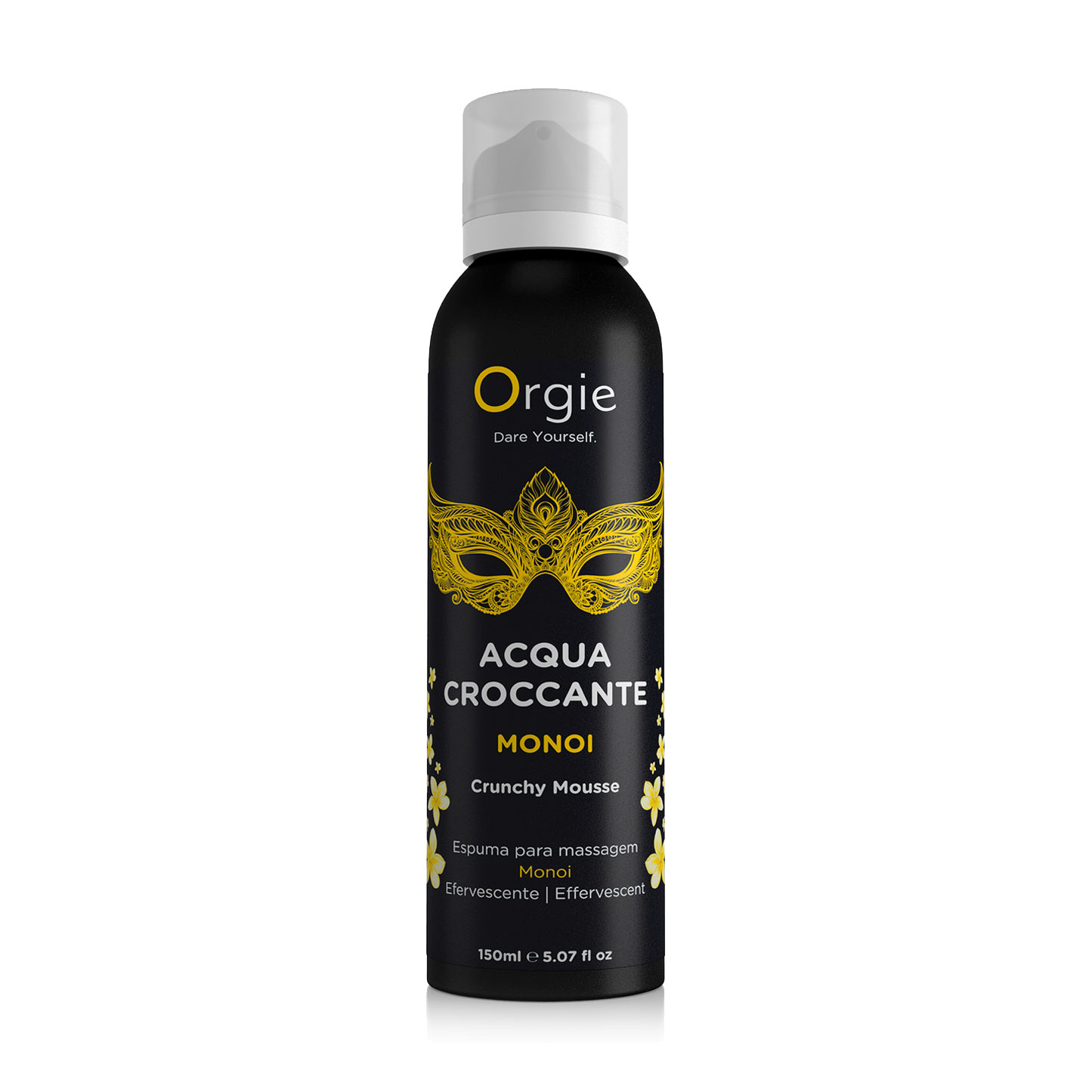 Шипуча зволожувальна пінка для масажу Orgie Acqua Crocante Monoi, 150 мл