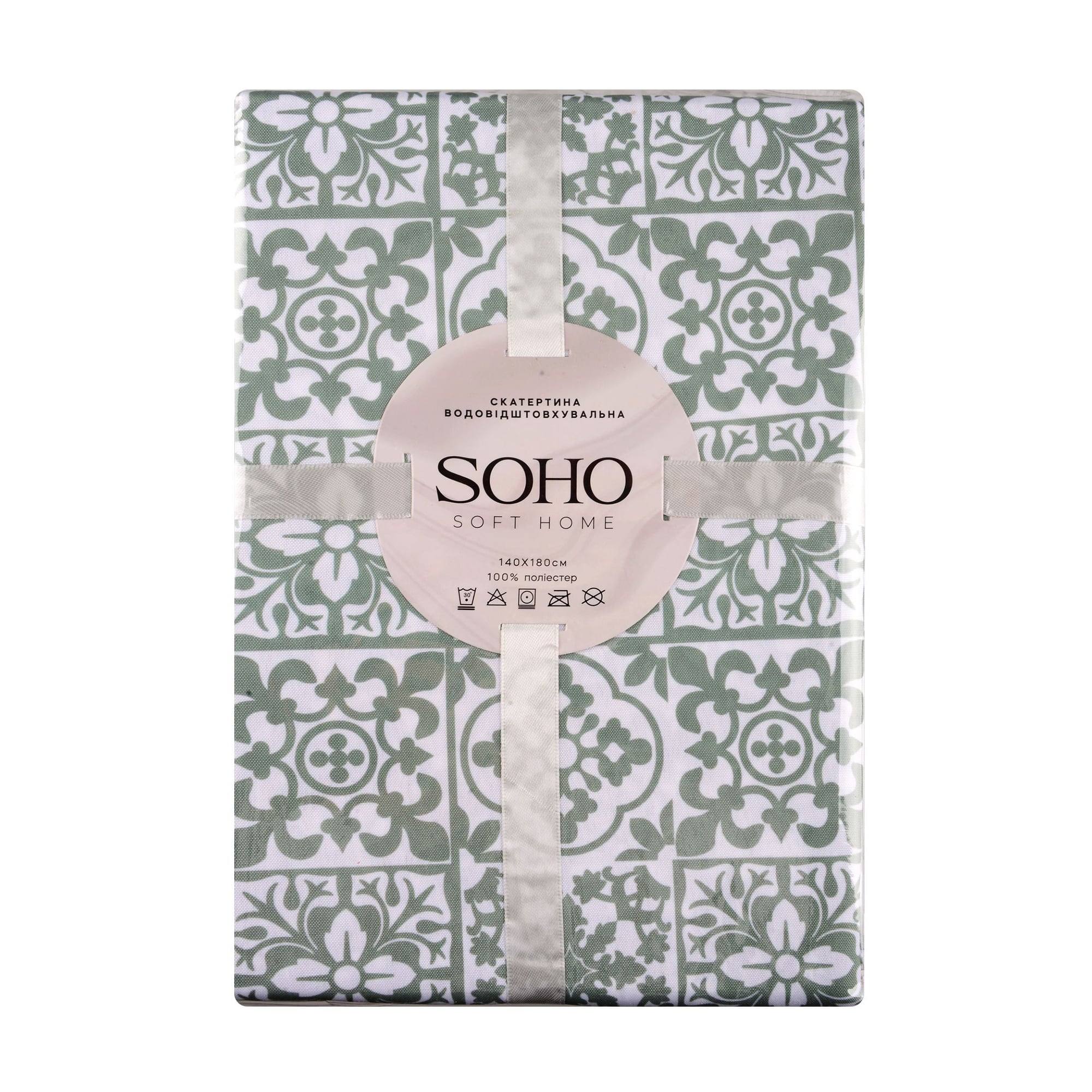 Скатертина Soho Mosaic Green, 140*180 см (6996194)
