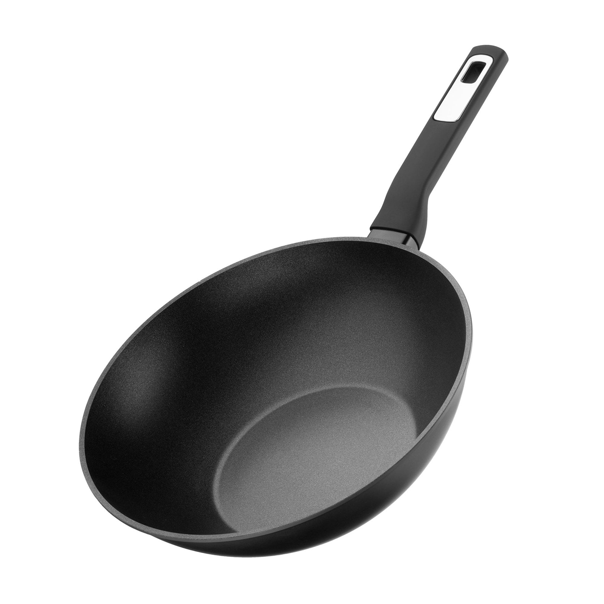 Сковорода Ardesto Gemini чорна, без кришки, 28 см, Wok (AR1928FPW)