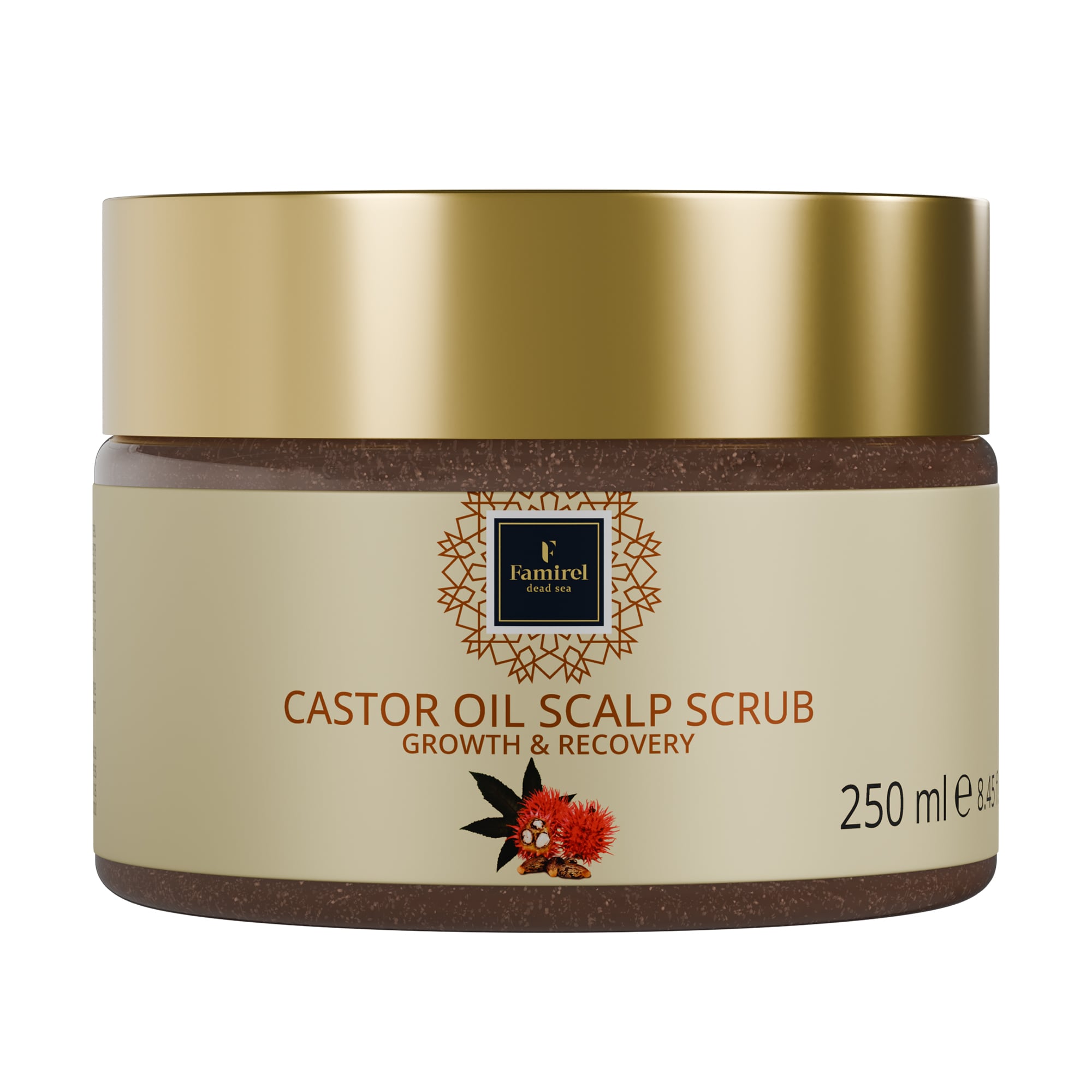 Скраб для шкіри голови Famirel Castor Oil Scalp Scrub з рициновою олією, 250 мл