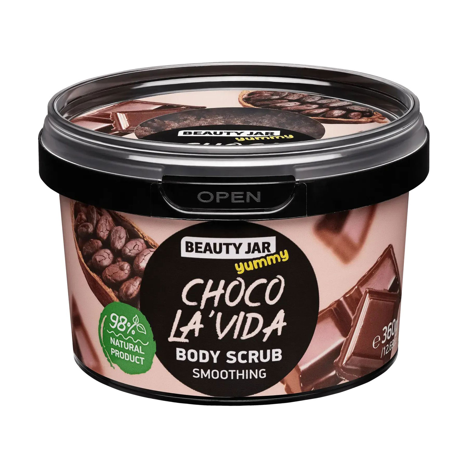 Скраб для тіла Beauty Jar Yummy Choco La'Vida Smoothing Body Scrub Чоко Ла'Віда, 360 г