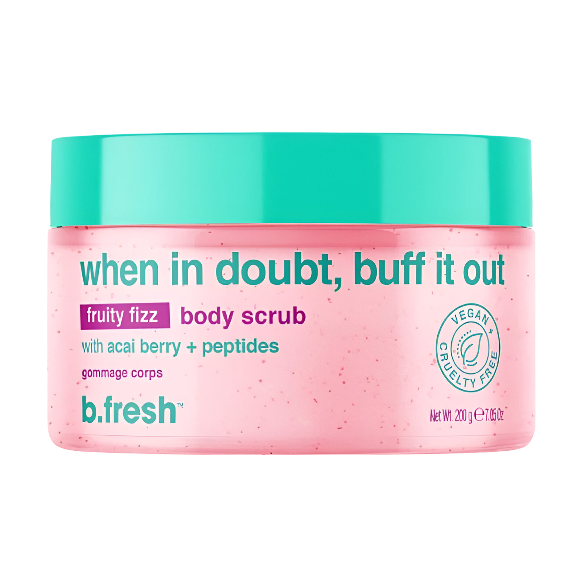 Скраб для тіла b.fresh When In Doubt Buff It Out Body Scrub з фруктовим ароматом, 200 г