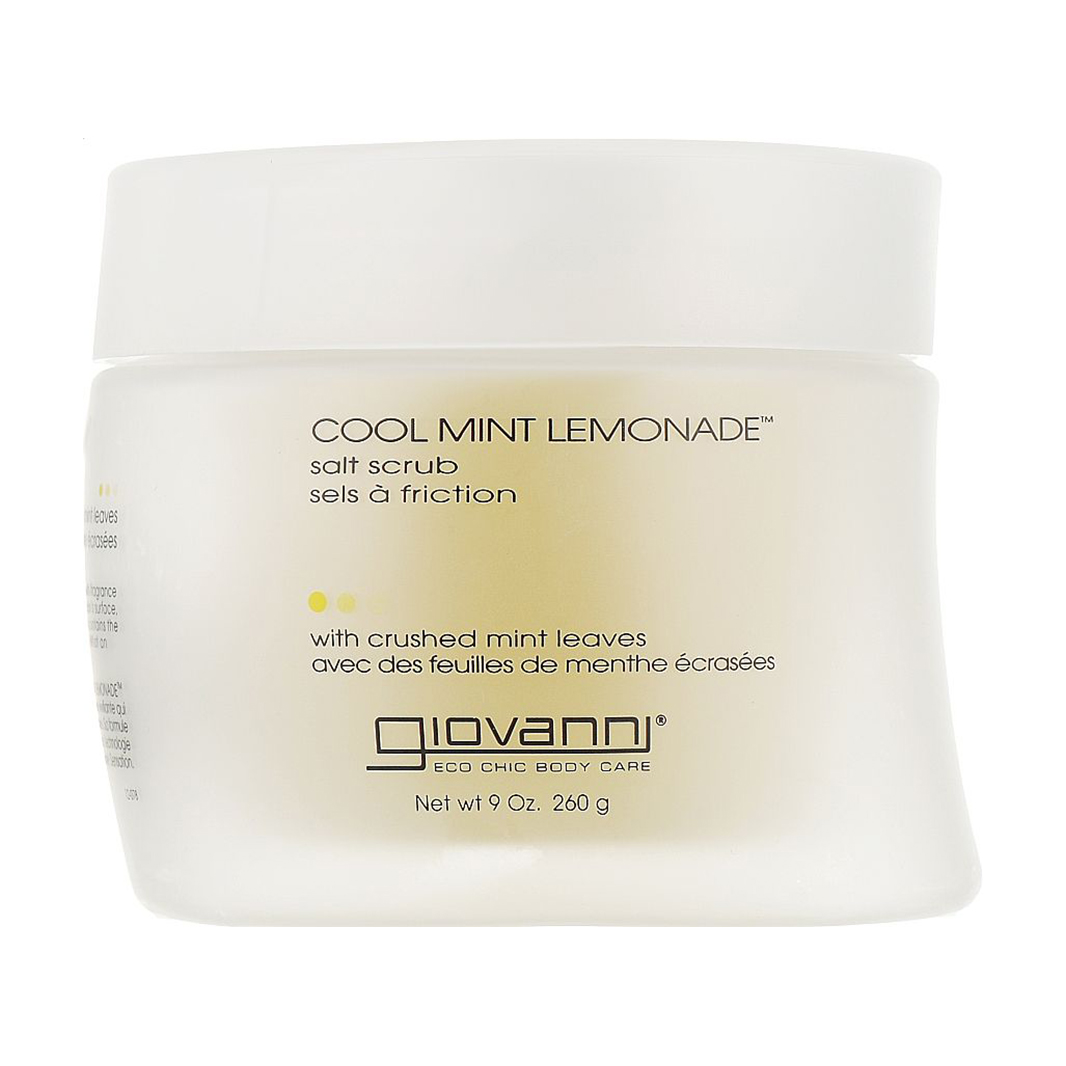 Скраб для тіла Giovanni Cool Mint Lemonade Salt Scrub з подрібненим листям м'яти, 260 г