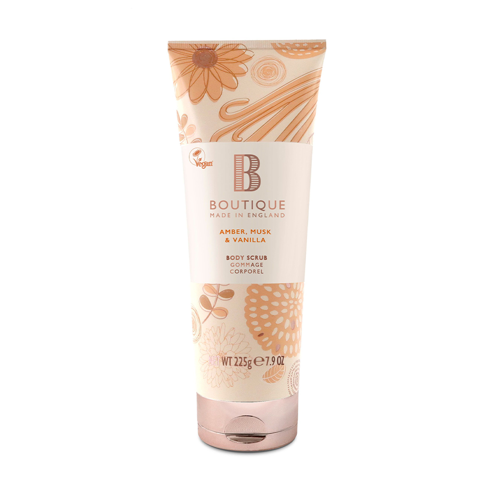 Скраб для тіла Grace Cole Boutique Body Scrub Amber, Musk &amp; Vanilla, 225 г