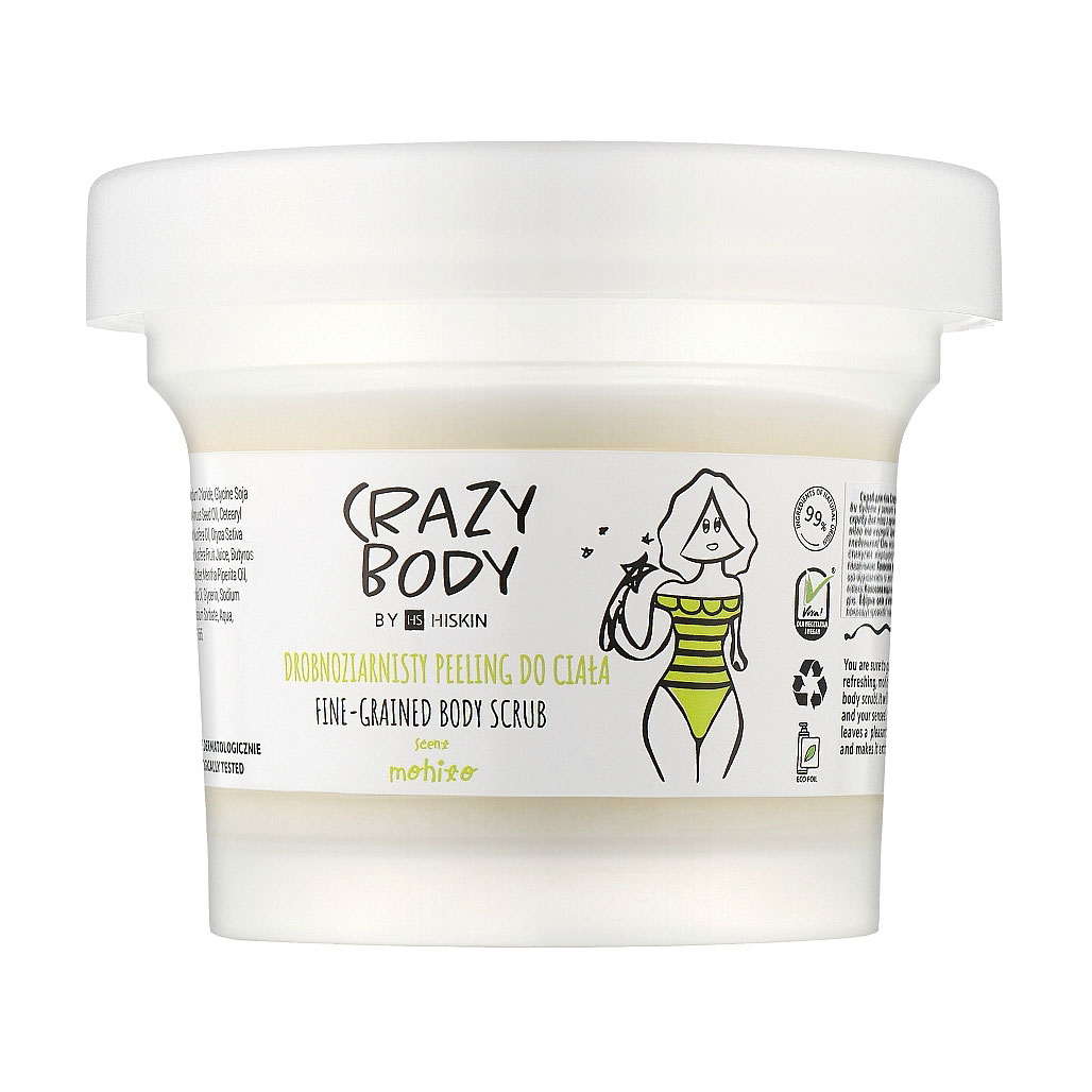 Скраб для тіла HiSkin Crazy Body Fine Grained Body Scrub Mohito дрібнозернистий, 200 мл