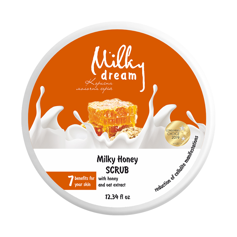Скраб для тіла Milky Dream Молочно-медовий, з вівсяними пластівцями, 350 г