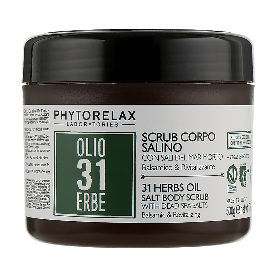 Скраб для тіла Phytorelax Laboratories 31 Herbs Oil Salt Body Scrub, 500 г